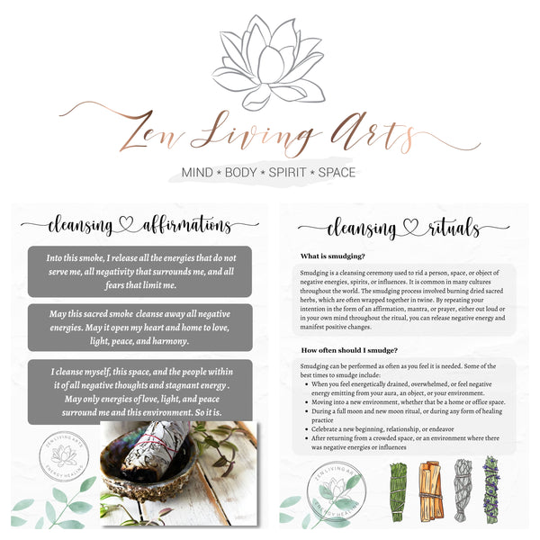 Cinnamon, White Sage, & Palo Santo. Premium Smudging Sticks. Energy Cleansing Bundle.