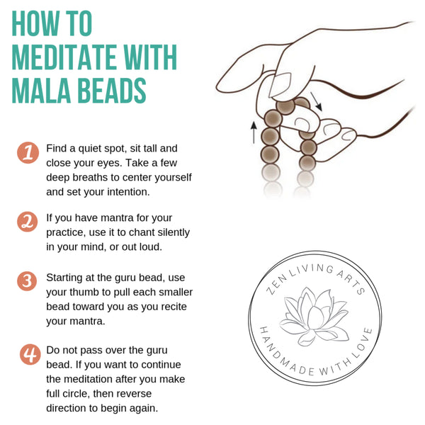 TRANSFORMATION. Super Seven & Clear Quartz Crystals Gemstones Silk Tassel. Full Mala 108 Prayer Beads. Mindfulness & Meditation.