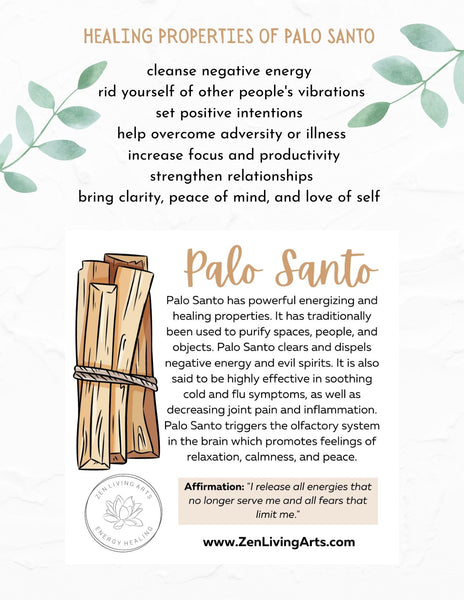 Palo Santo Incense Sticks. Premium Smudging Sticks. Holy Wood. Energy Cleansing Bundle.